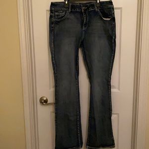 Wired Heart, boot cut jeans, Size 33